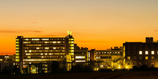 North Campus at sunset